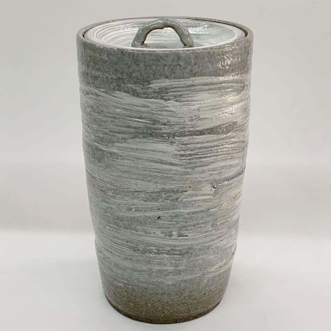 【細水指　刷毛目】浅見与志三　共箱