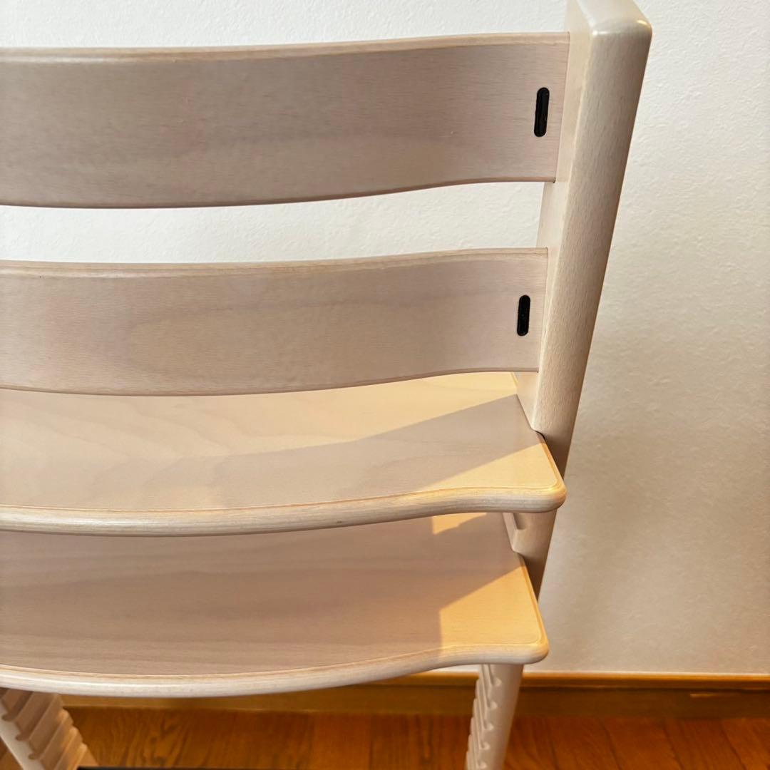 ストッケ　トリップ トラップ　ホワイトウォッシュ　ベビーチェア　S/N.7