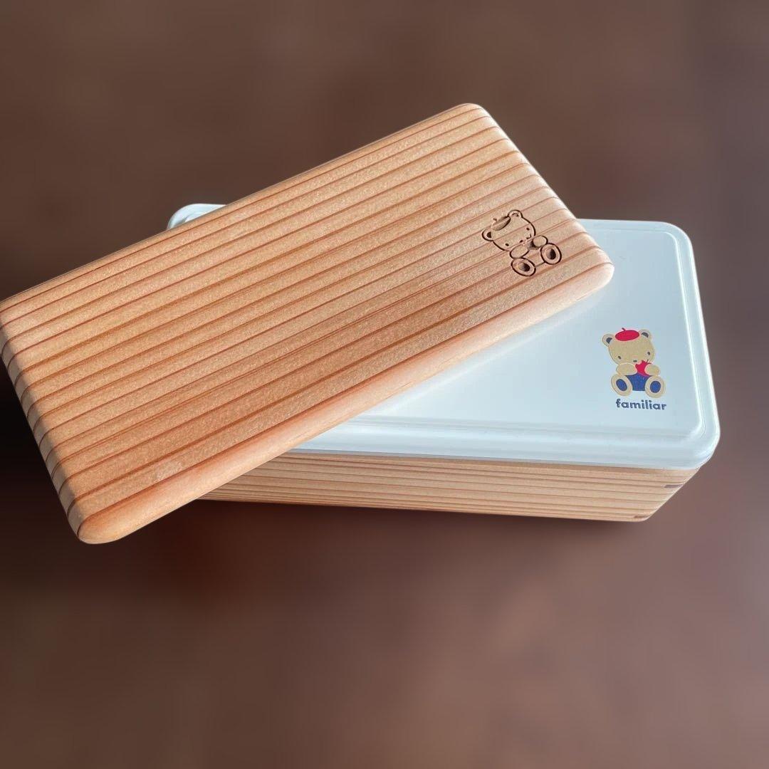 a.y（新品未使用）ファミリア　木製　ランチボックス　約500ml