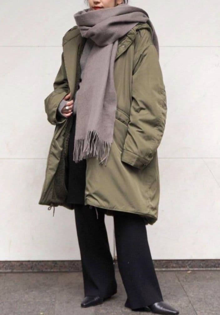 ap studio アーミーツイル 別注 リバーシブルコート モッズコート