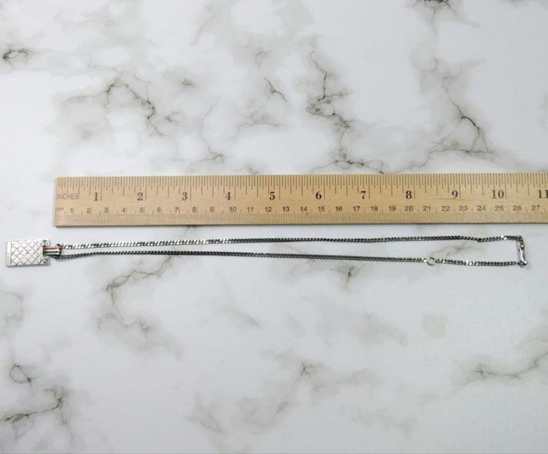 グッチ　GG シェリーライン　ディアマンテ　シマ　ネックレス　ペンダント　刻印