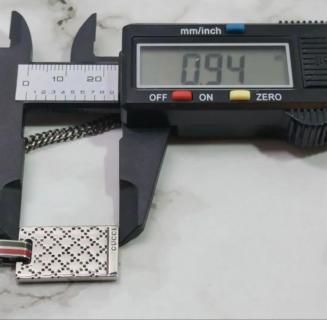 グッチ　GG シェリーライン　ディアマンテ　シマ　ネックレス　ペンダント　刻印