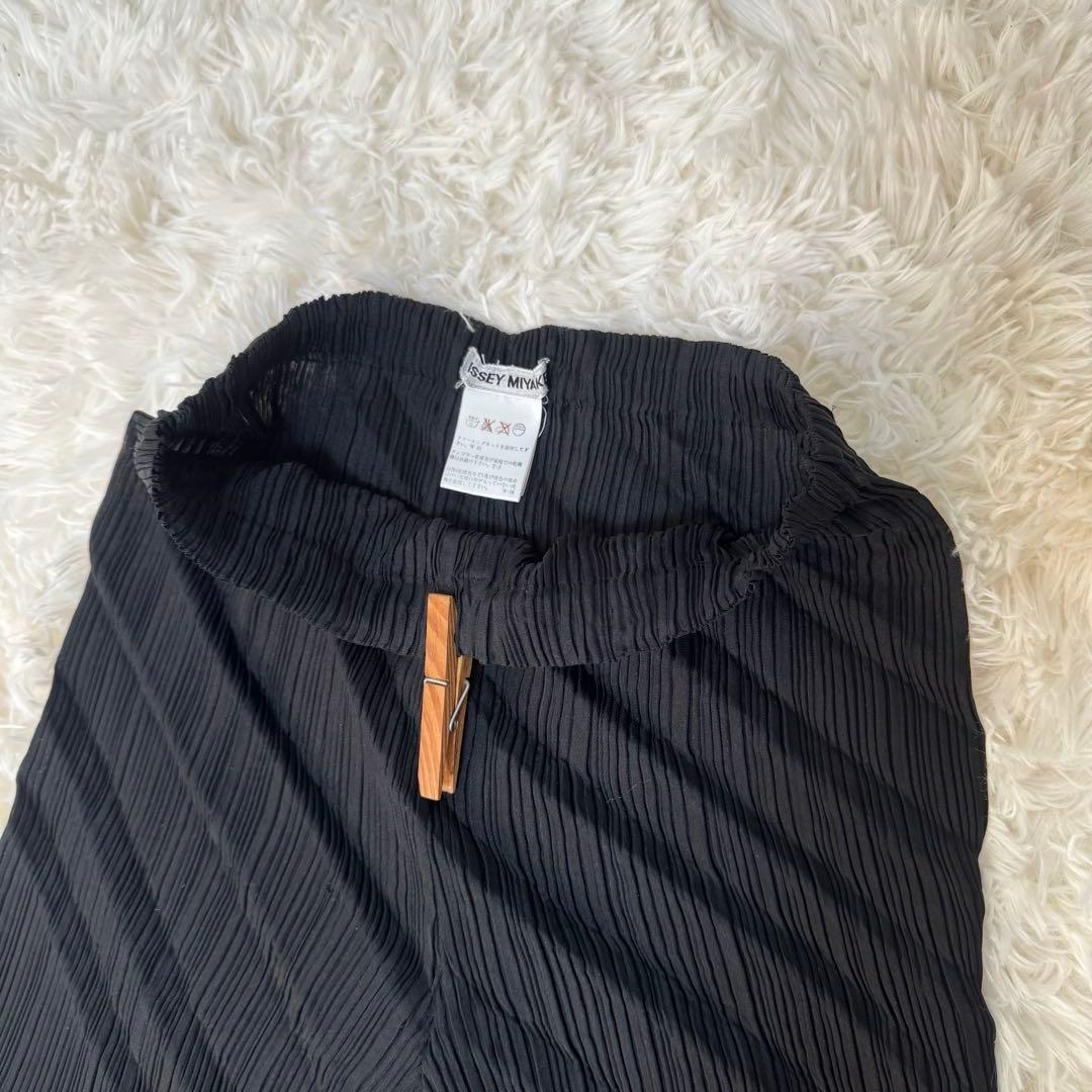 【美品】ISSEY MIYAKE プリーツプリーズ ワイドパンツ ブラック