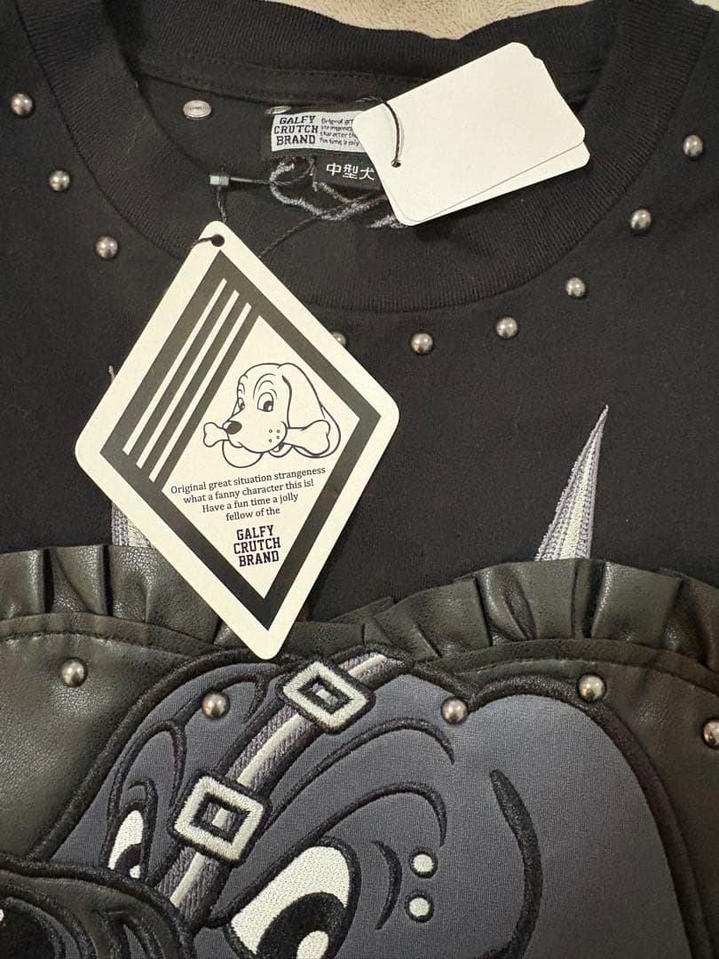 IMVAL × ガルフィー Tシャツ （中型犬） ブラック