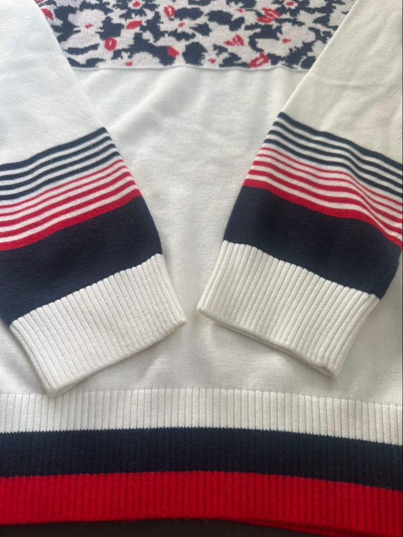 s1306 キャロウェイ　ジャガードニット　花柄　Mサイズゴルフウェア