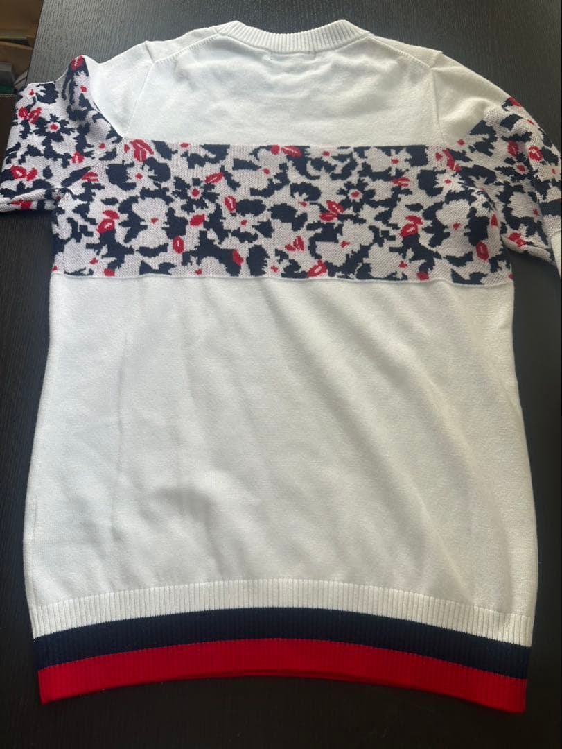 s1306 キャロウェイ　ジャガードニット　花柄　Mサイズゴルフウェア