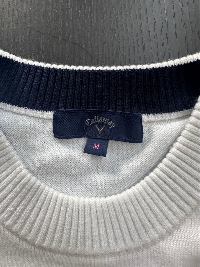 s1306 キャロウェイ　ジャガードニット　花柄　Mサイズゴルフウェア