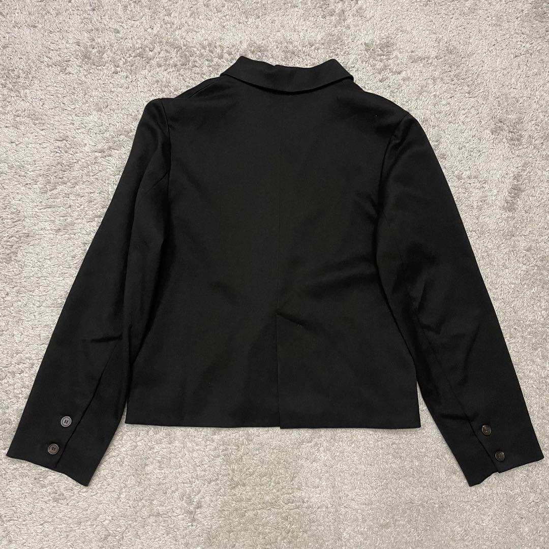 美品★noen ミリタリーツイルダブルジャケット ブラック M ノエン 黒