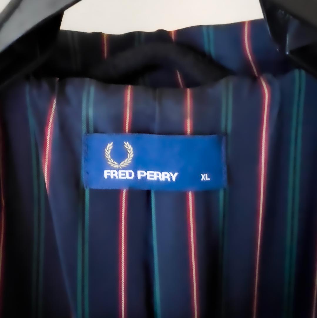 FRED PERRY ダッフルコート メンズ ブラック XL