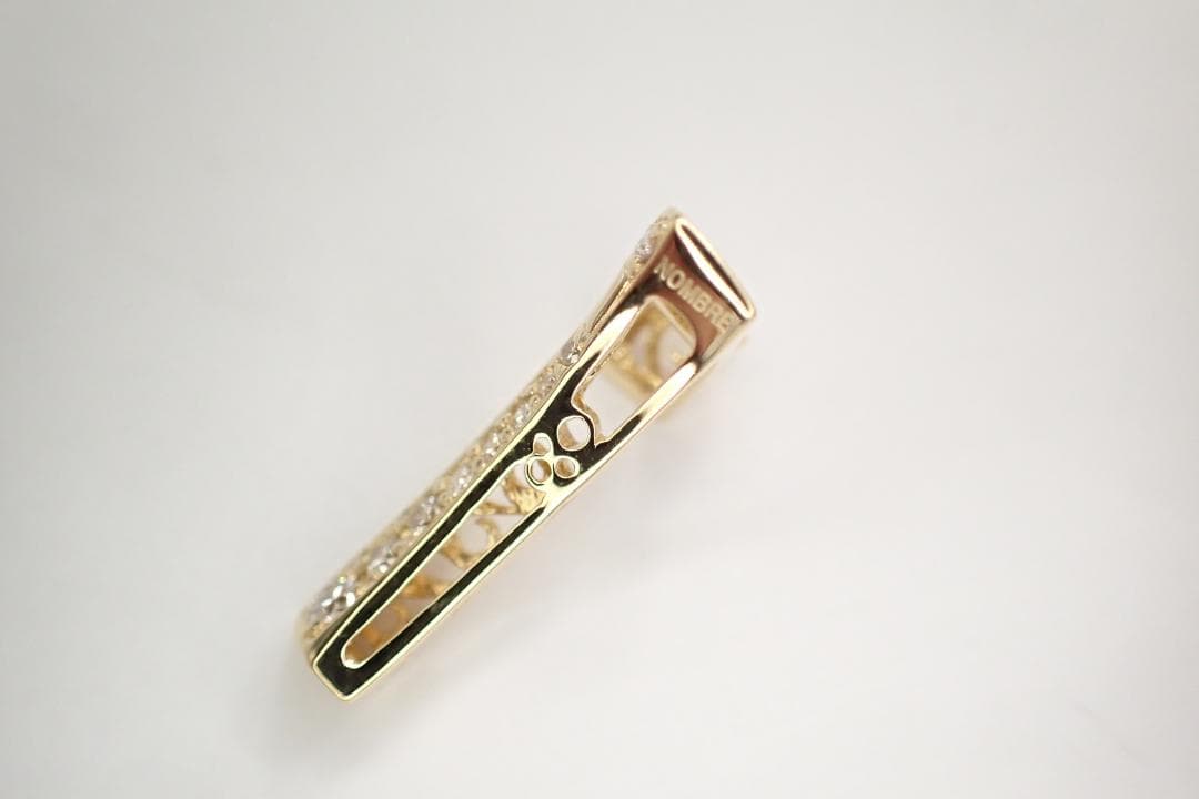 28/美品 ノンブル ゆきざき K18YG ダイヤ ナンバー7 ペンダントトップ