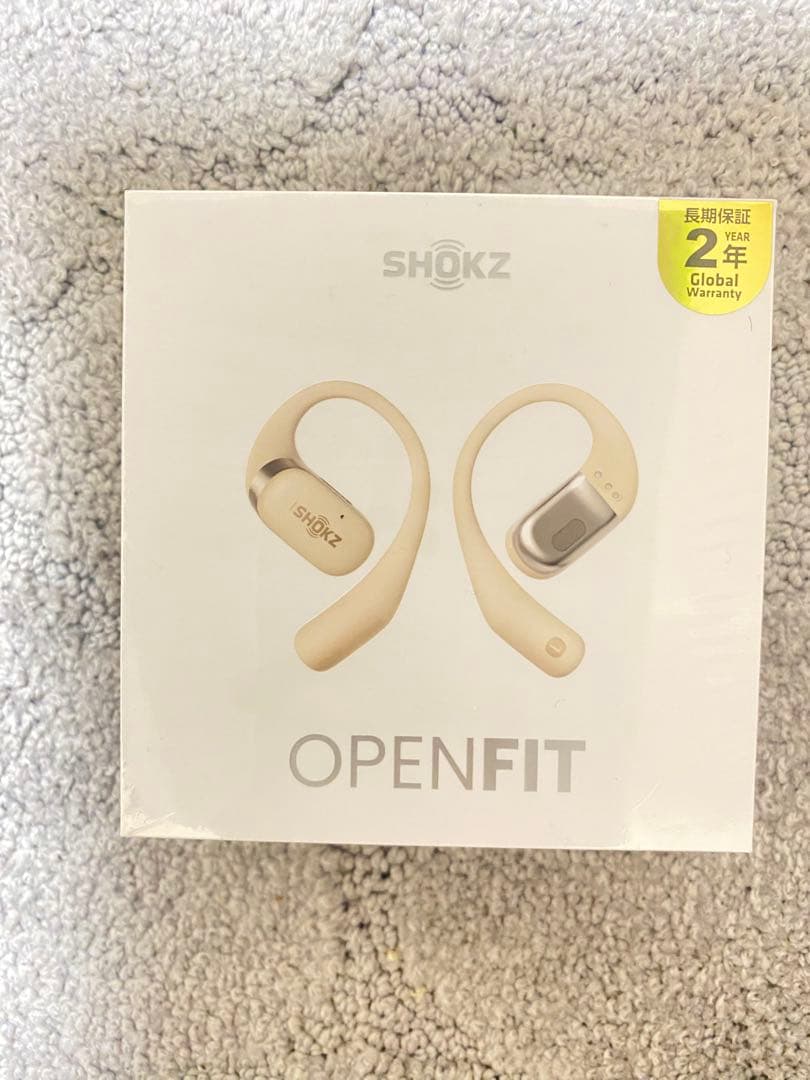 【新品未開封】Shokz OpenFit オープンイヤーイヤホン ベージュ