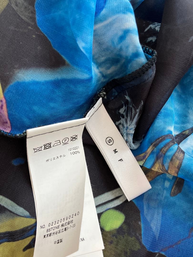 【美品】【AMERI/アメリ】SCAN FLOWER CHIFFON DRESS