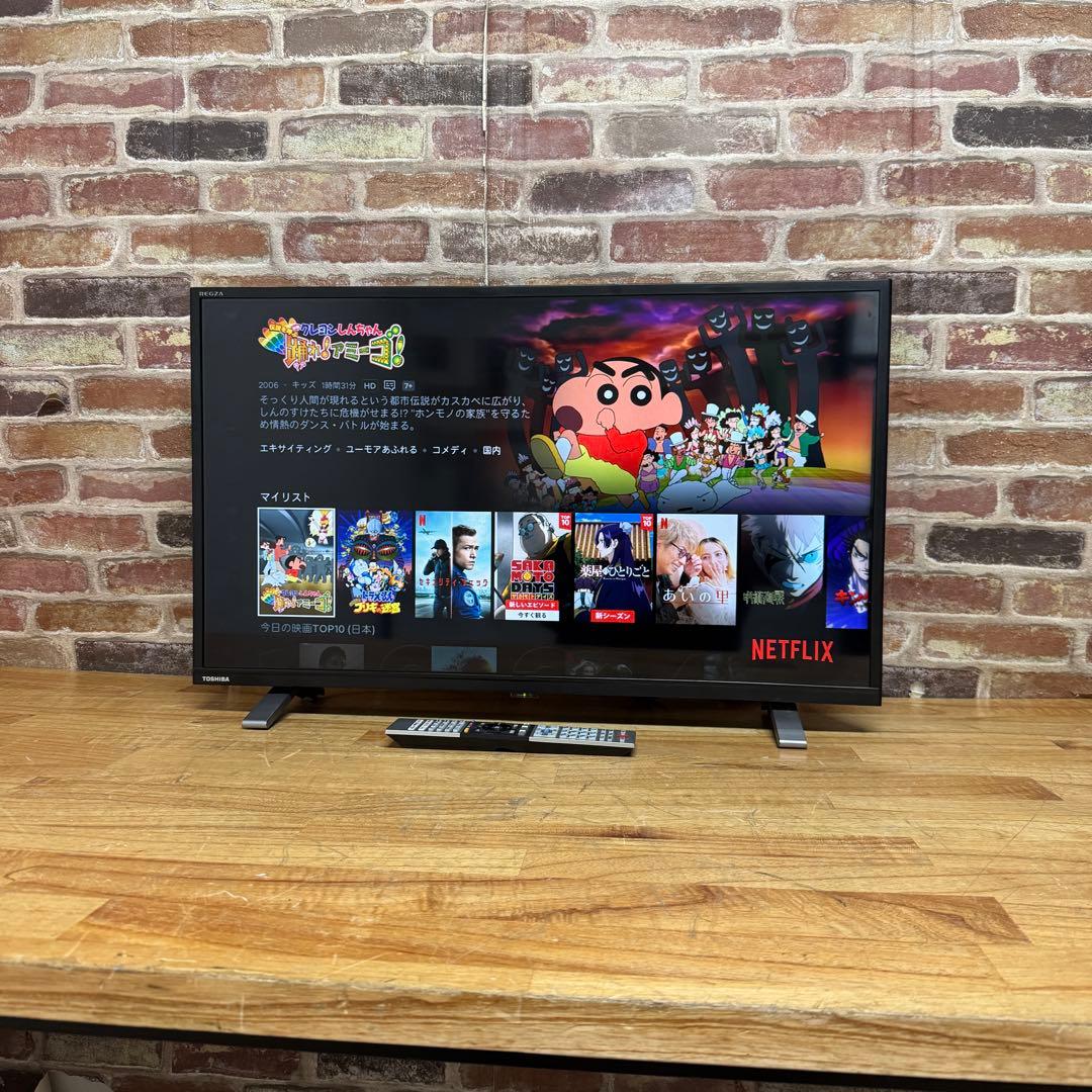 東芝 32V型 液晶テレビ 32V34 REGZA スマートテレビ 動画アプリ○