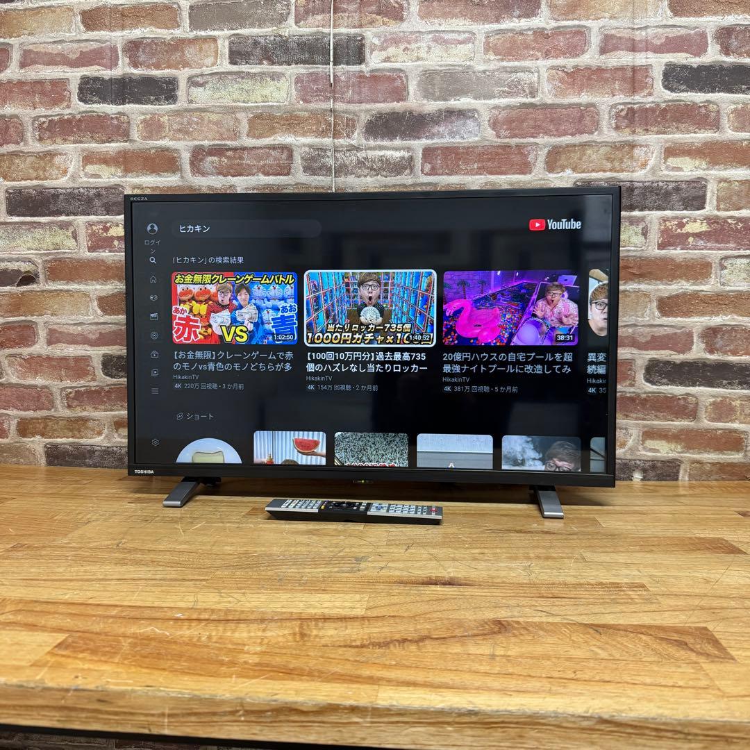 東芝 32V型 液晶テレビ 32V34 REGZA スマートテレビ 動画アプリ○