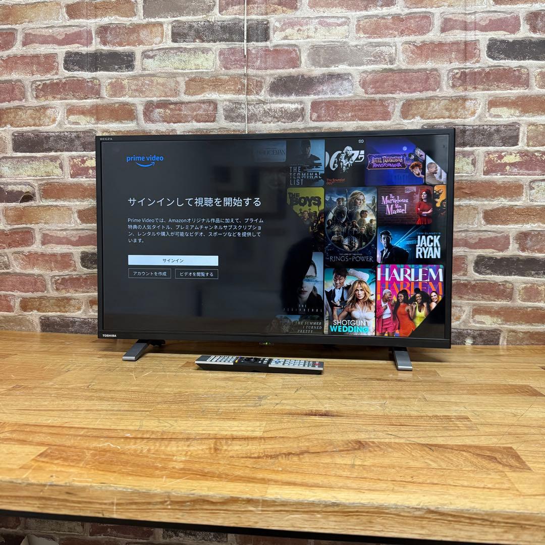 東芝 32V型 液晶テレビ 32V34 REGZA スマートテレビ 動画アプリ○