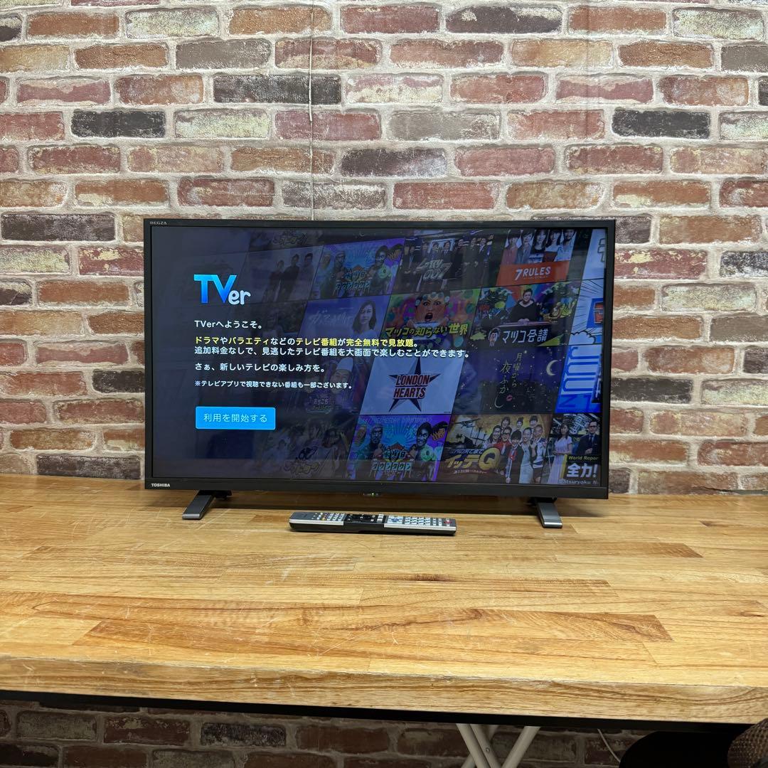 東芝 32V型 液晶テレビ 32V34 REGZA スマートテレビ 動画アプリ○