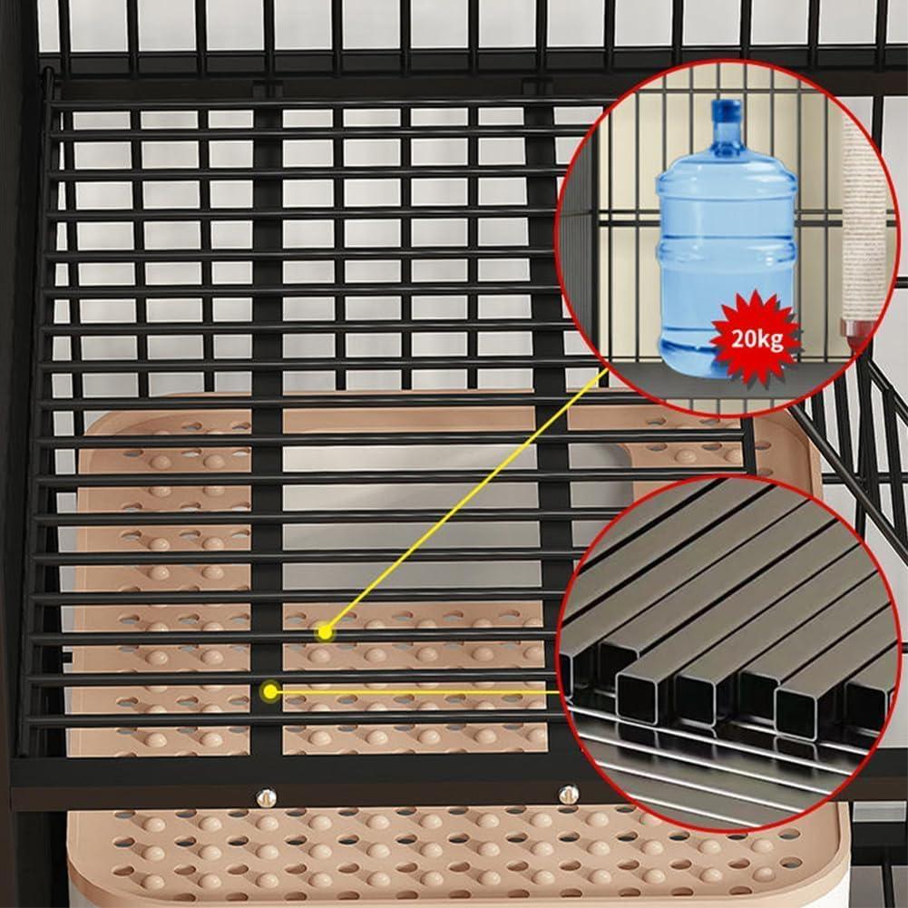 猫ケージ 猫用ケージ 　ブラック　猫ハウス 室内用猫のゲージ 大型猫用 多頭飼い