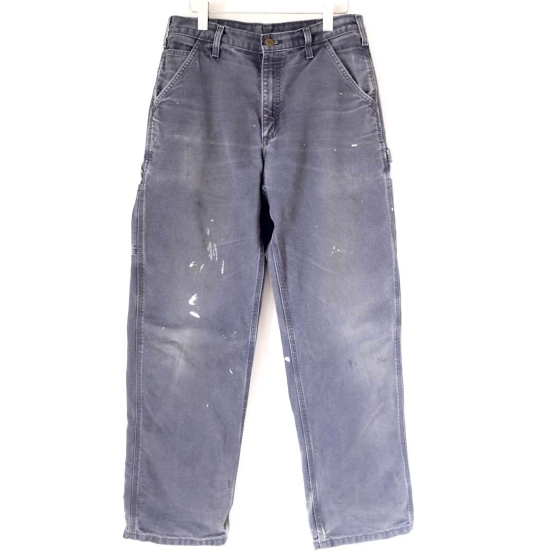 Carhartt 激渋フェード ペインターパンツ グレーネイビー