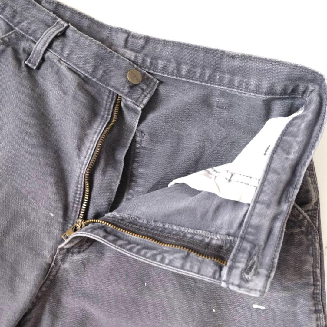 Carhartt 激渋フェード ペインターパンツ グレーネイビー