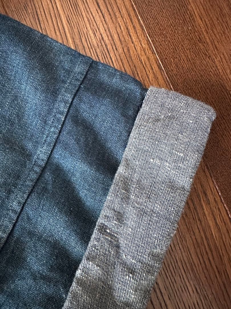 45R インディゴ パッチワーク グラデーション ワンピース