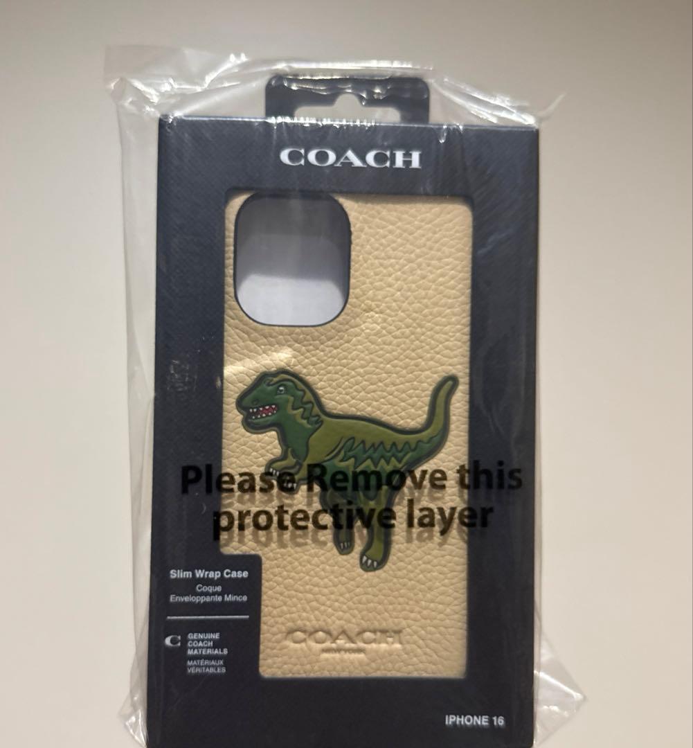 coach iPhone16 ケース・レキシー　アイボリー　レザー　新品未使用