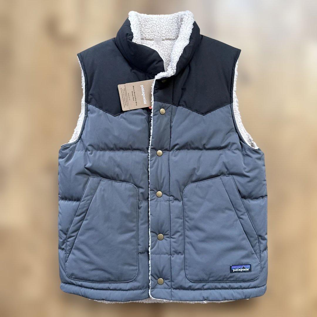 専用出品patagonia リバーシブル ビビーズ ダウンベスト フォージグレー