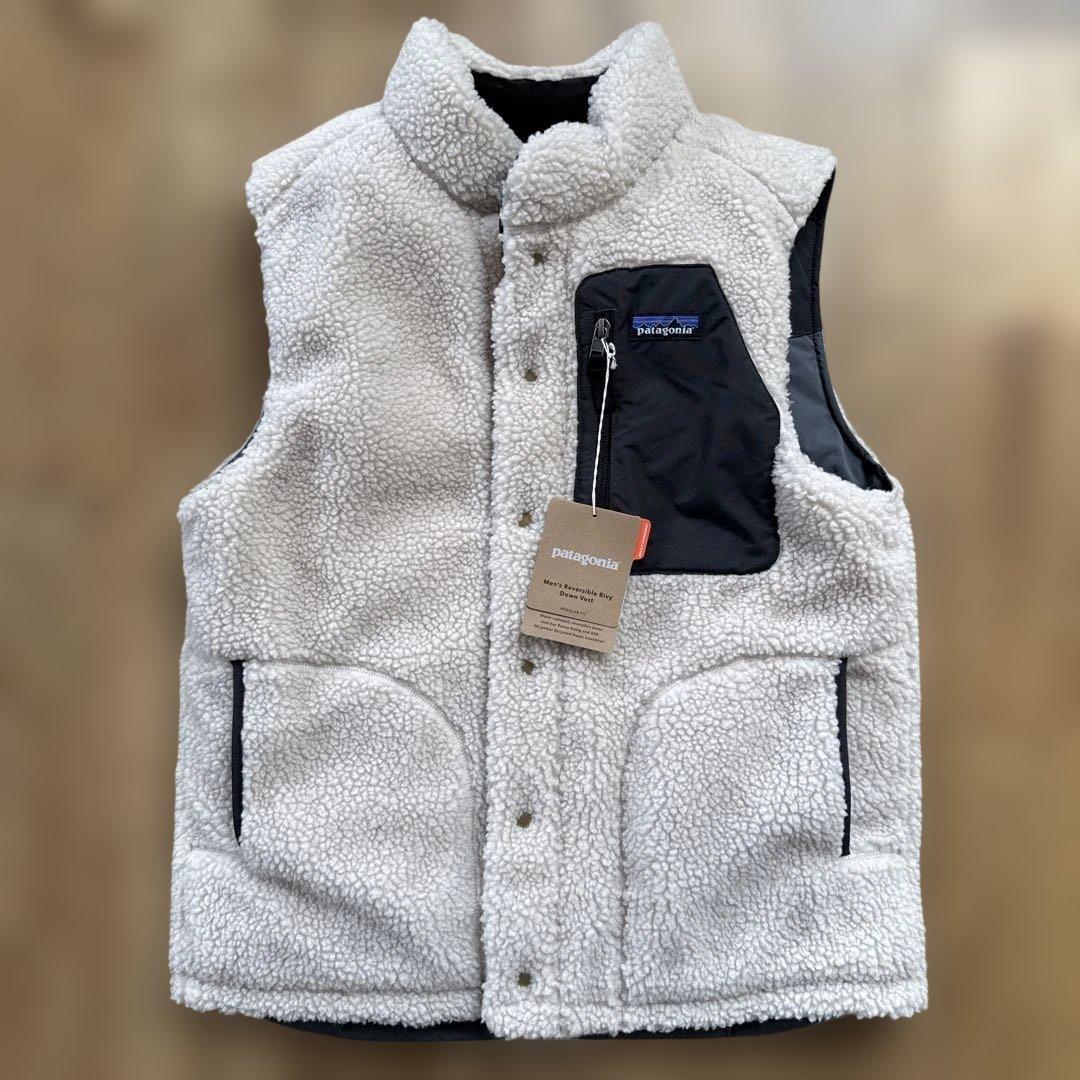 専用出品patagonia リバーシブル ビビーズ ダウンベスト フォージグレー