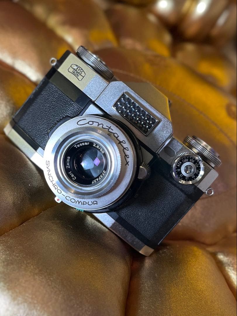 最盛期製 Contaflex Super Tessar50mm 革ケース