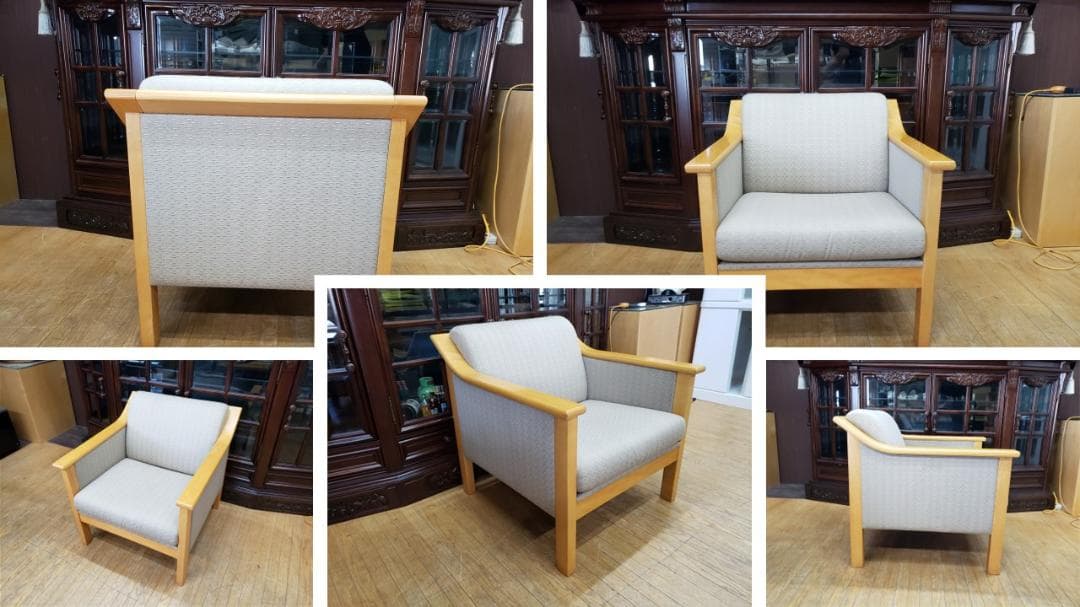 H1 ロブション　天童木工 応接５点セット