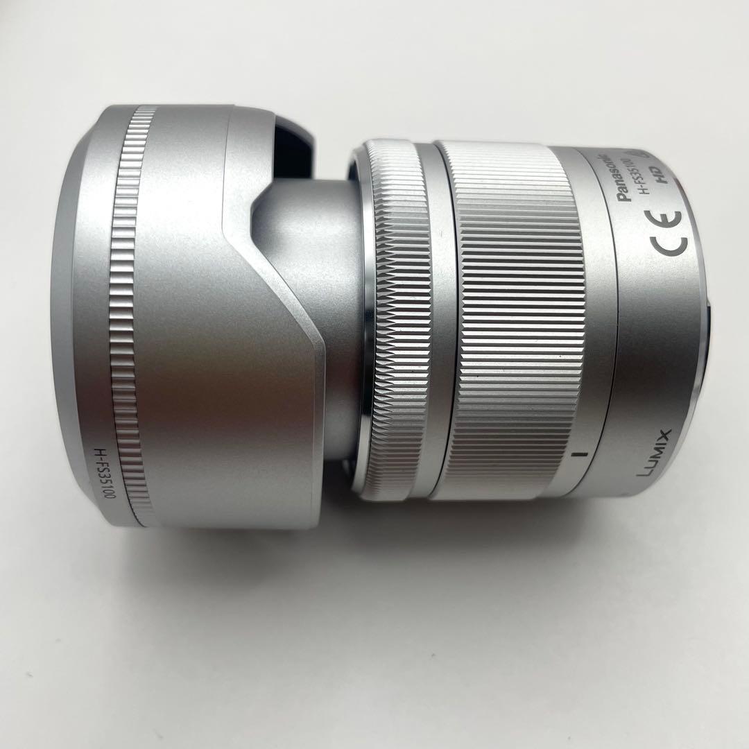 極美品 パナソニック LUMIX ズームレンズ H-FS35100 シルバー