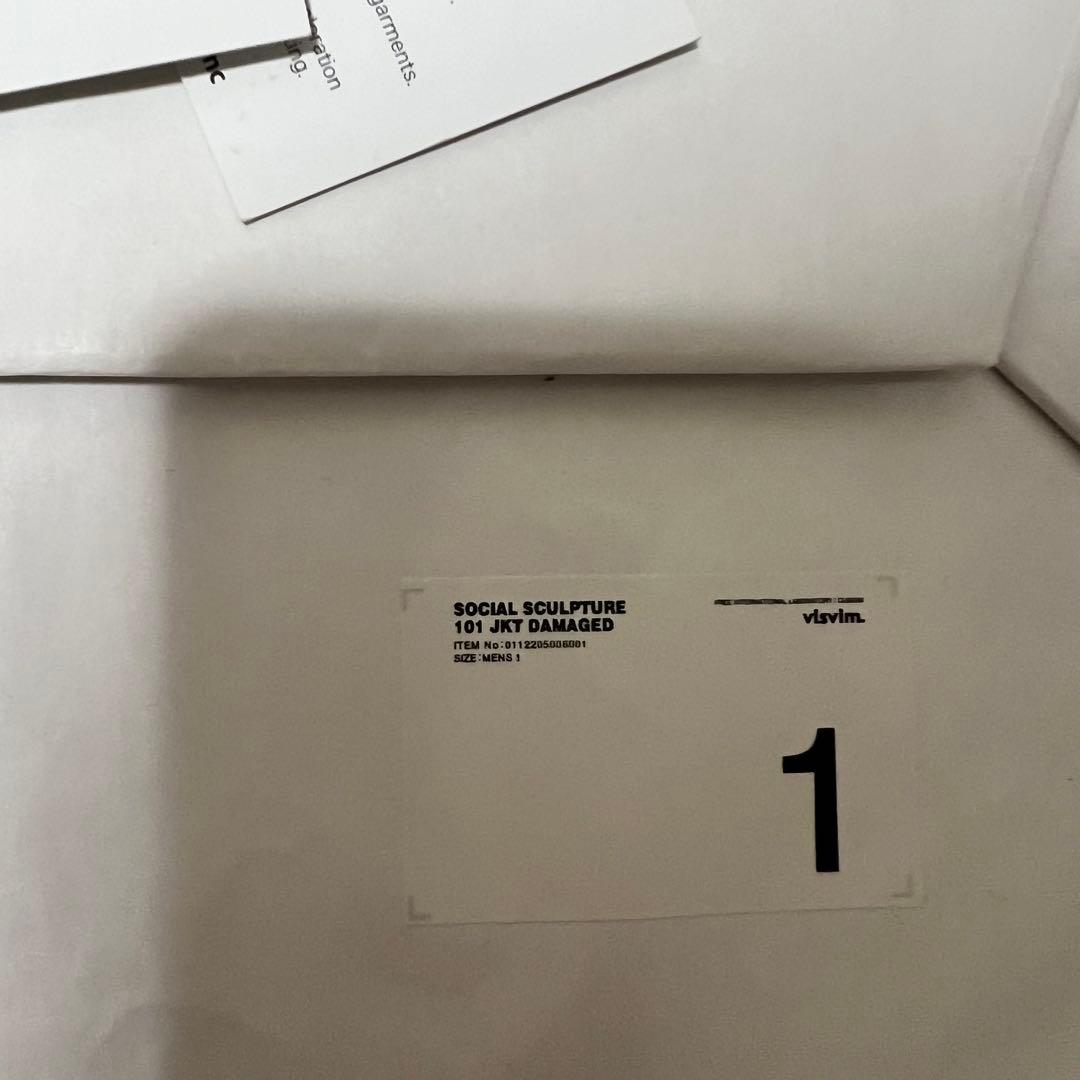 ジャケット・アウター visvim SOCIAL SCULPTURE 101 JKT DAMAGED