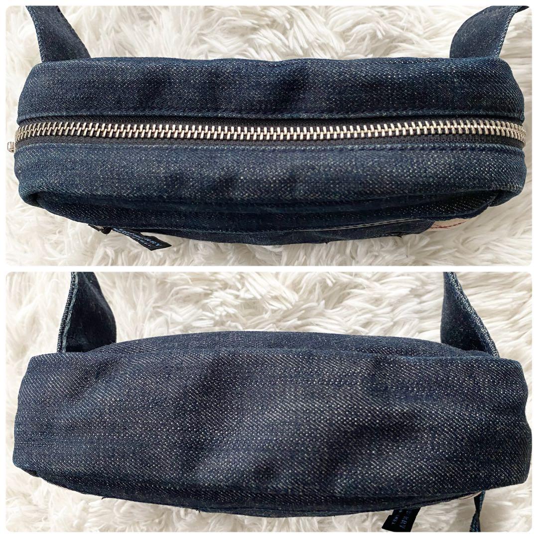 【美品】バーバリーブルーレーベル ミニショルダーバッグ デニム ノバチェック