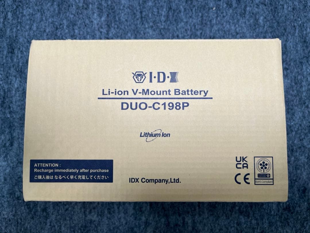 IDX VマウントタイプリチウムイオンバッテリーDUO-C198P