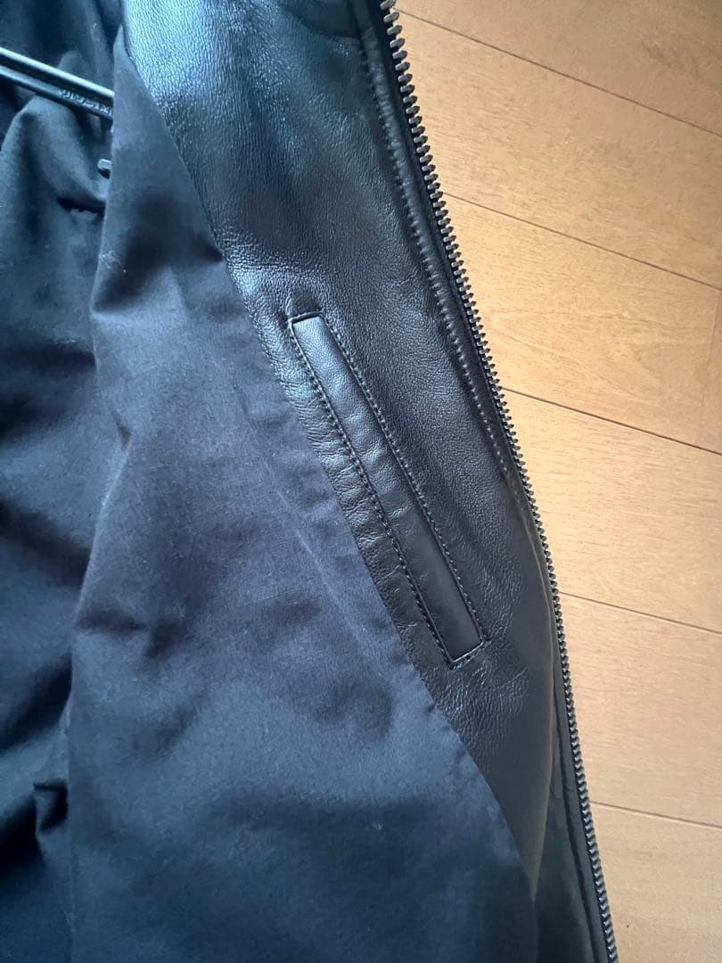 超美品JOSEPH ジョゼフ 黒 レザー ライダース革ジャン ジャケット 38