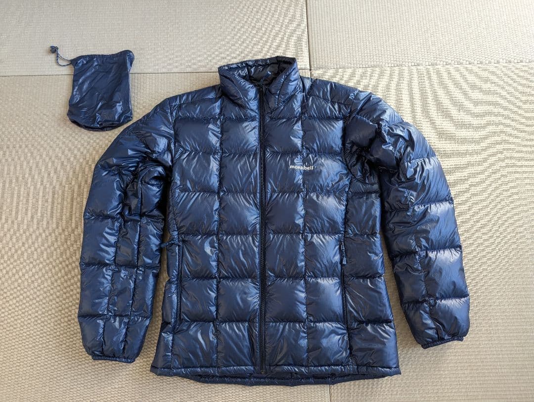 mont-bell スペリオダウンジャケット Lサイズネイビー 収納袋付き