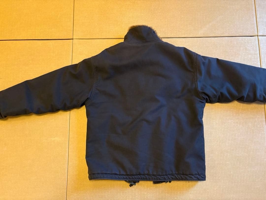 US.NAVY 裏ボア ミリタリーデッキジャケット 38(日本L相当) ネイビー
