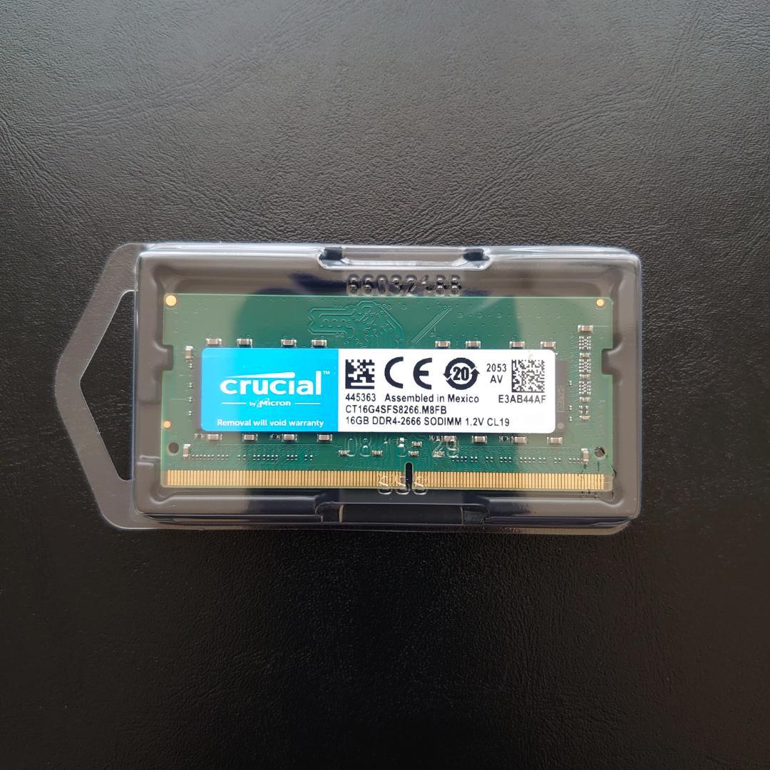 crucial 16GB(16GB×1枚) PC4-2666 ノートPC用メモリ