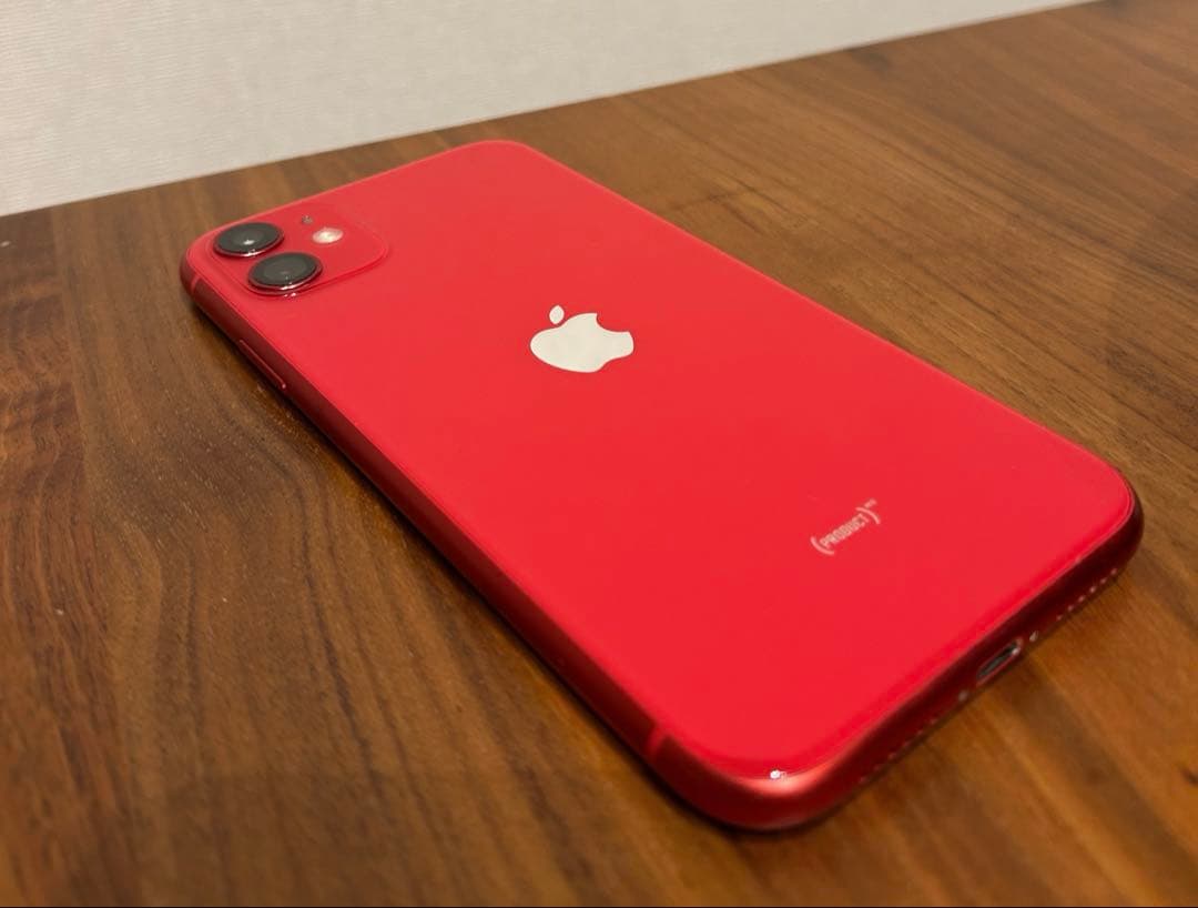 iPhone11　128GB　レッド　SIMフリー　美品