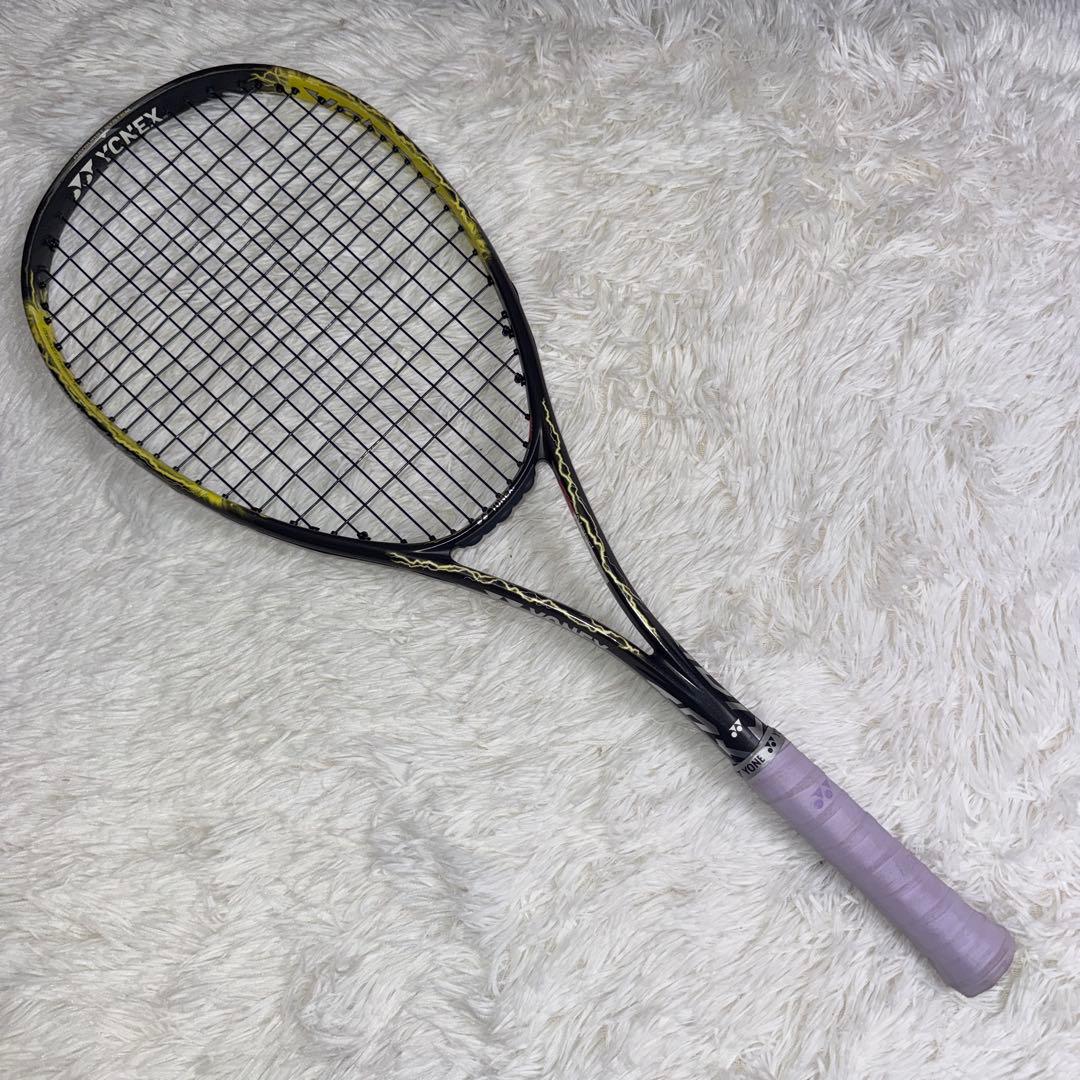 美品 ソフトテニスラケット ボルトレイジ70s YONEX ブラック/イエロー