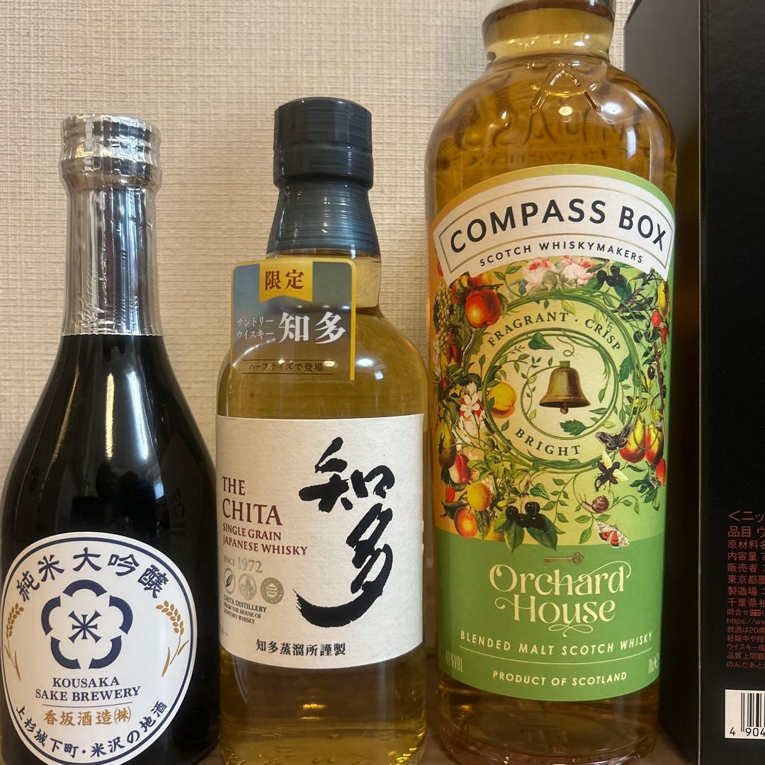 た*み様 ウイスキー4本　日本酒1本　合計5本のセット 知多　コンパスボックス