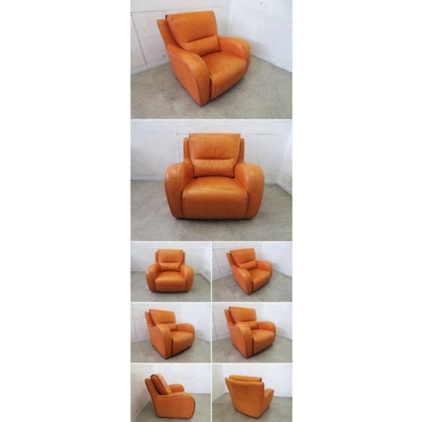 カリモク■ドマーニ■43万■エクセルライフ■総本革■シングルソファ■最高級■