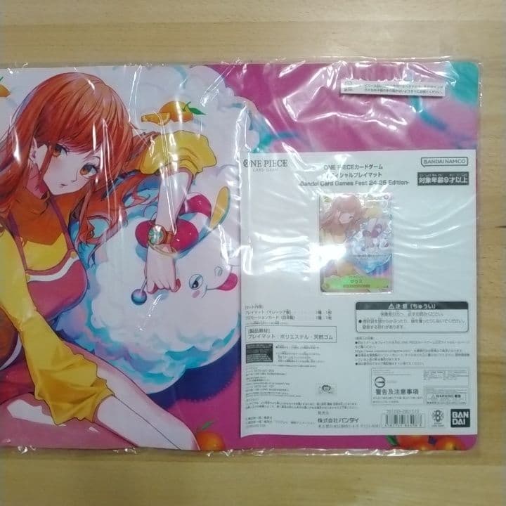 【新品未開封】ゼウス ナミ プレイマット プロモ付き ワンピースカード