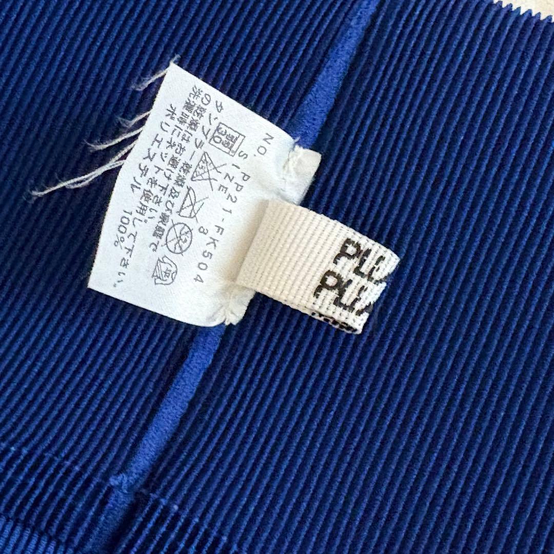 PLEATS PLEASE ISSEY MIYAKE ポロシャツ 半袖 ネイビー