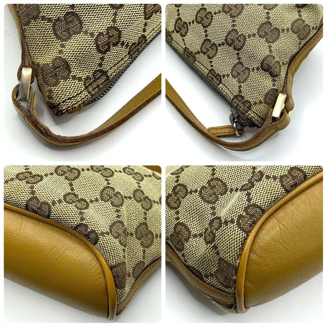 GUCCI グッチ　GGキャンパス　ミニバッグ　アクセサリーポーチ　ハンドバック