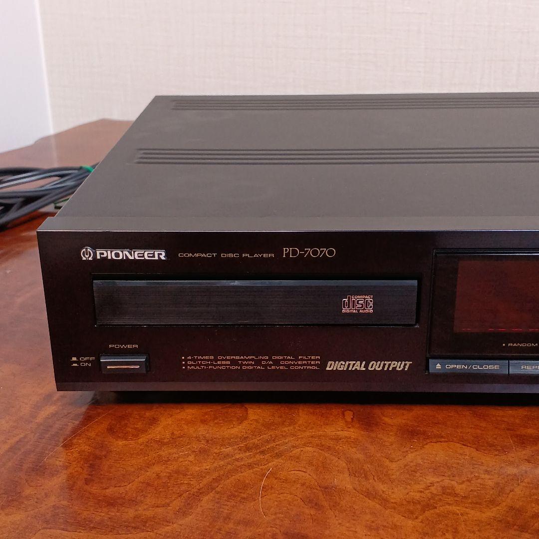 PIONEER PD-7070 CDプレイヤー メンテ動作品 純正リモコン付き