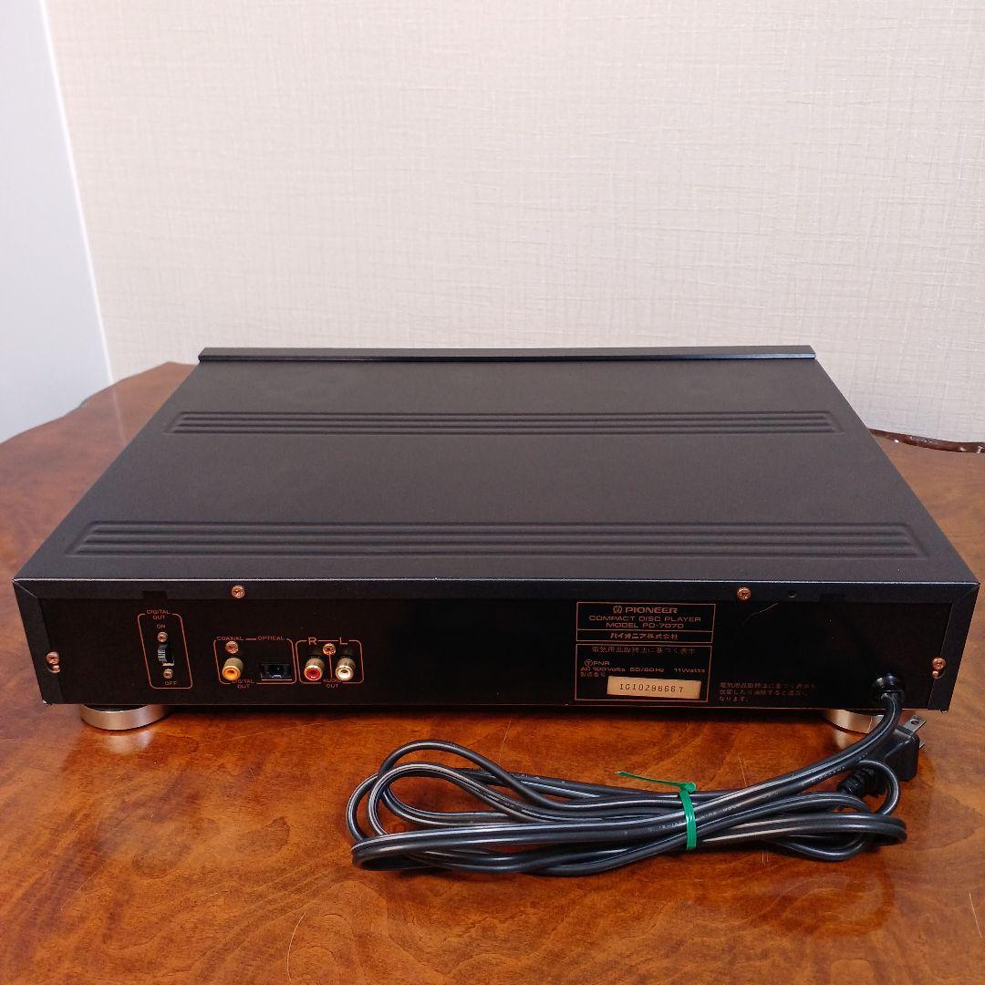 PIONEER PD-7070 CDプレイヤー メンテ動作品 純正リモコン付き