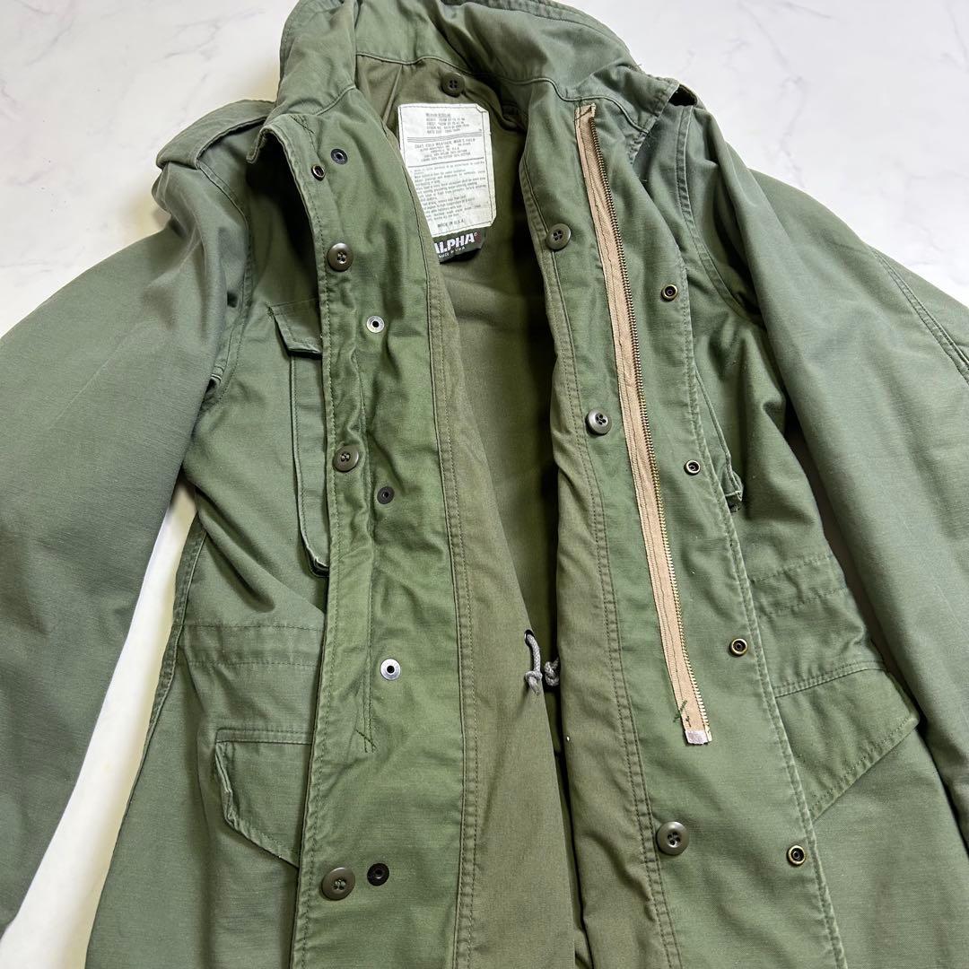 【80s】旧ロゴ アルファインダストリーズ M-65 フィールドジャケット M