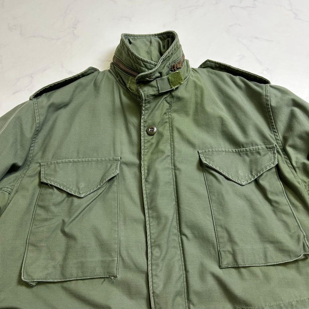 【80s】旧ロゴ アルファインダストリーズ M-65 フィールドジャケット M