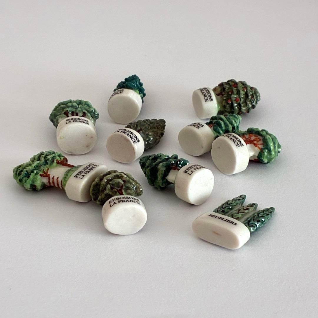 フランスの樹木　フェーブ　ヴィンテージ　フランス　陶器　ミニチュア　置物