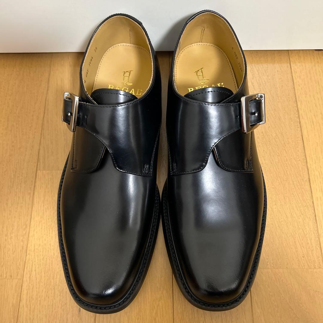 【未使用】REGAL シングルモンクストラップ ブラック 25cm
